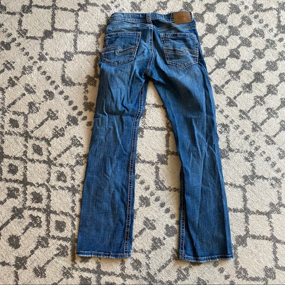 Men’s Silver “Craig” Straight Blue Jeans Size- W28 L34 - Picture 11 of 12